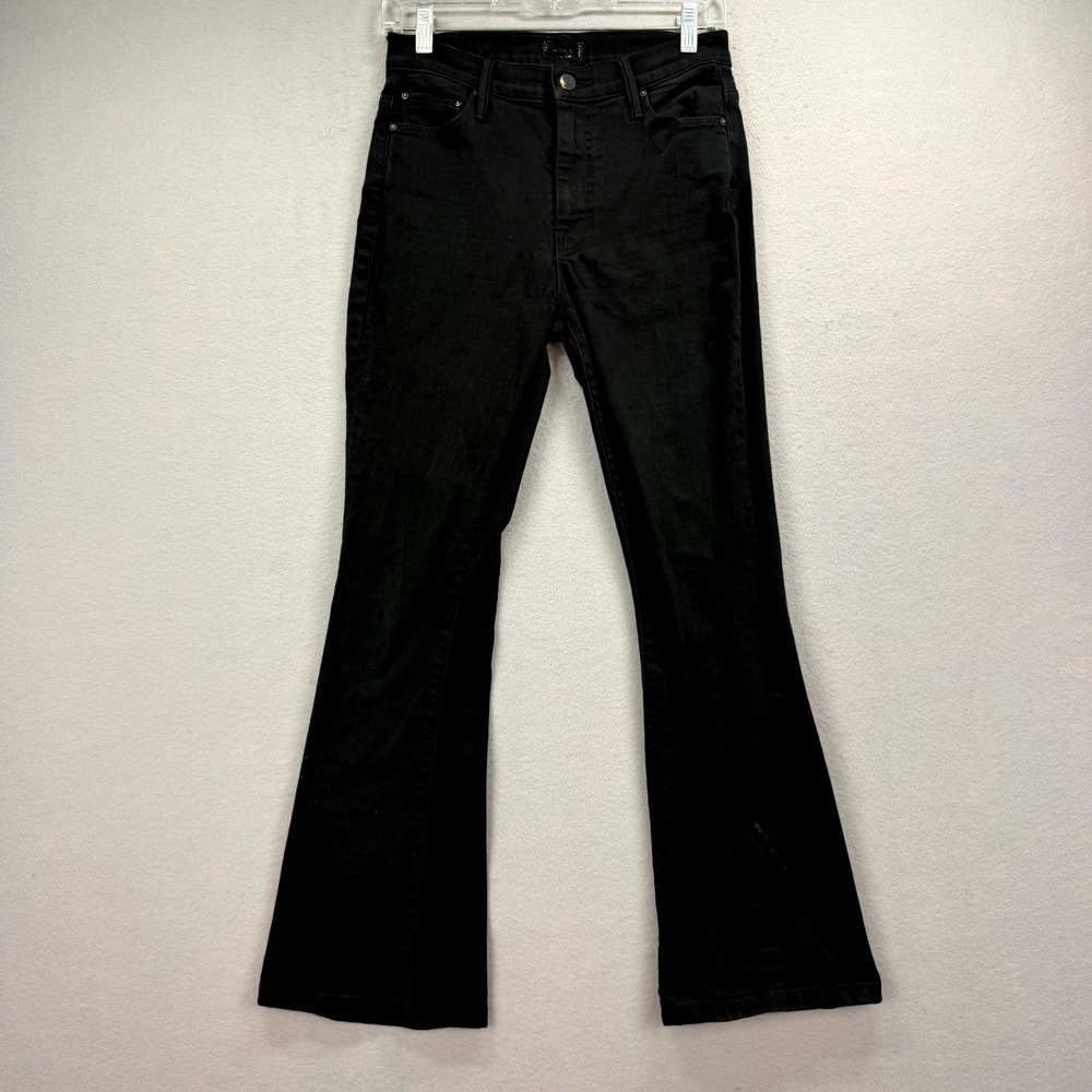 Mother Bootcut Jeans Womens 28x29* Pitch Black Denim Pants The Weekender Cowgirl